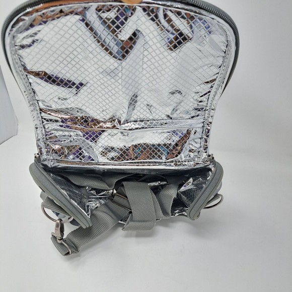 Kindness Footprint Camo Gray Lunch Bag Insulated Detachable Adjustable Strap - Picture 8 of 14